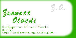 zsanett olvedi business card